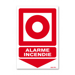 Panneau avertissement picto "boitier d'alarme"