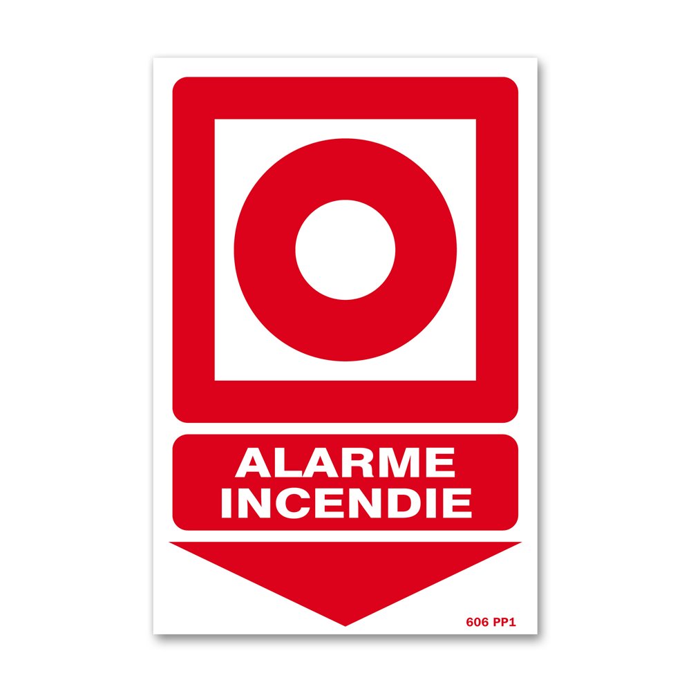 "Alarm box picto" warning signal Panneau avertissement picto "boitier d'alarme"