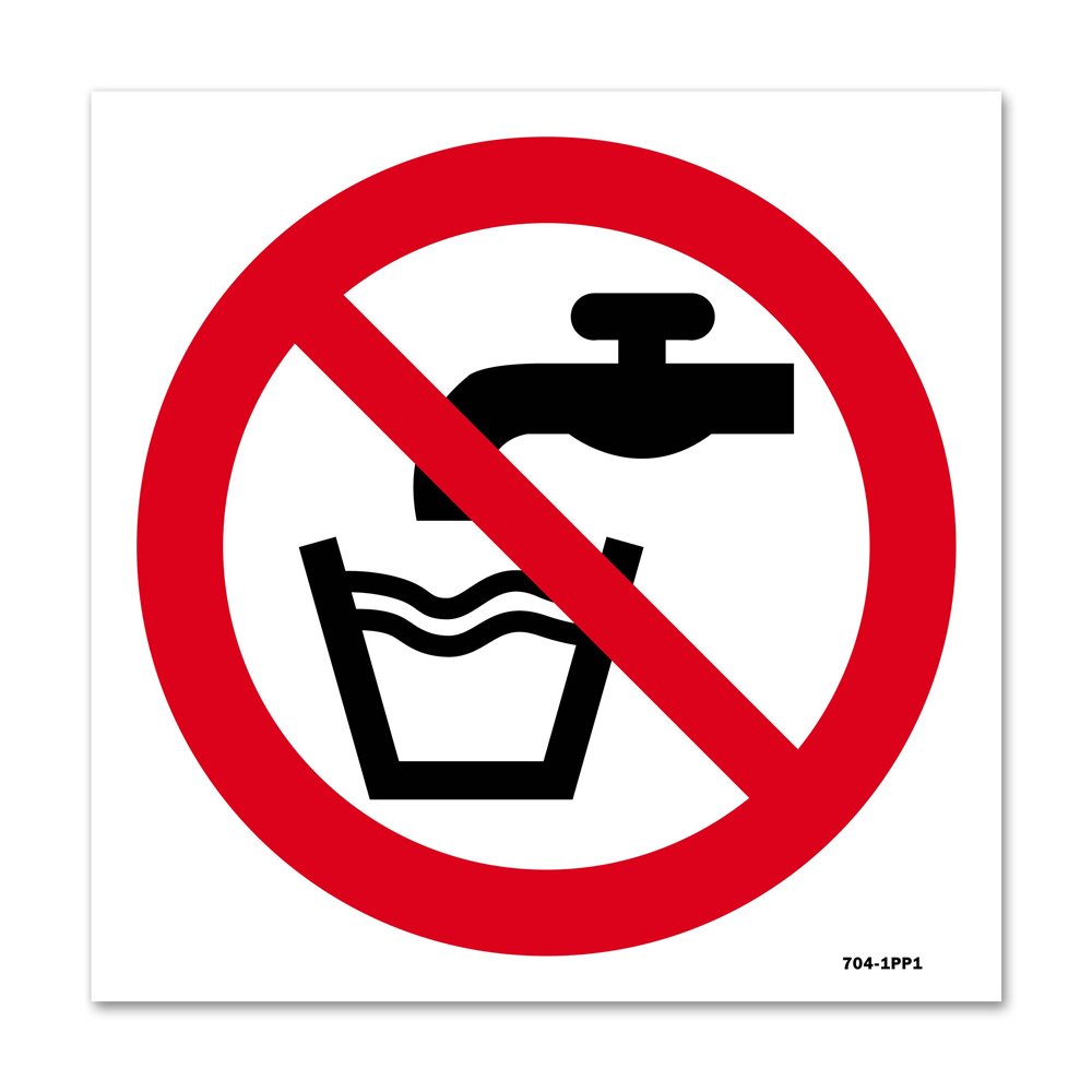 Non Potable Water Picto Warning Sign Sbe Direct