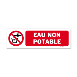 Non Potable Water Picto Warning Sign