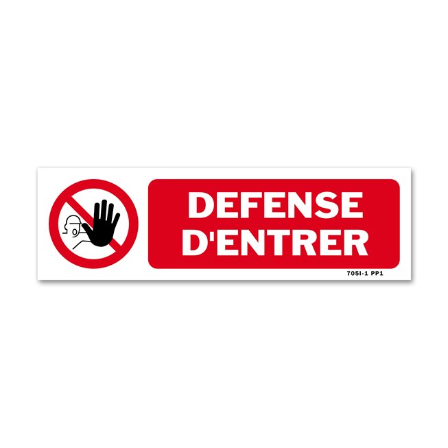 Panneau interdiction picto entrée interdite Panneau interdiction picto entrée interdite