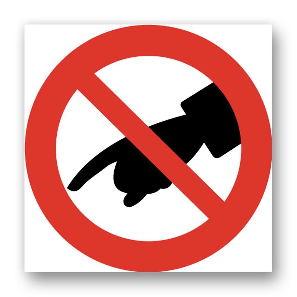 Do not touch picto warning sign Panneau avertissement picto ne pas toucher