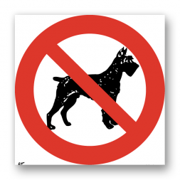 Panneau interdiction picto animaux interdits