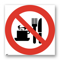 Panneau interdiction picto pique-nique interdit