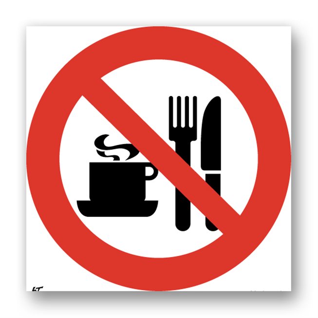 Panneau interdiction picto pique-nique interdit