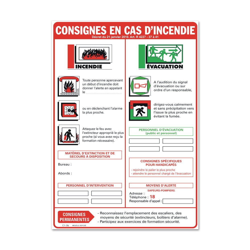 Consigne générale "consigne locaux à risques" Consigne générale "consigne locaux à risques"