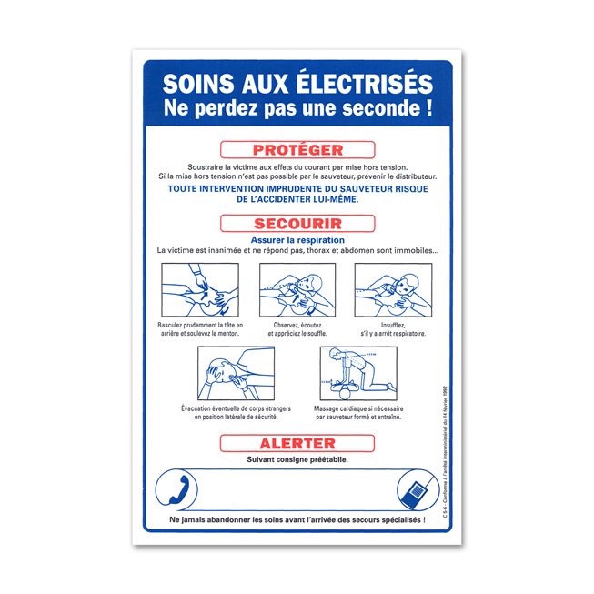 Consigne spécifique "consigne soins electrises"