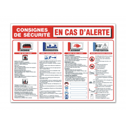 Consigne plein air "consigne alerte camping"