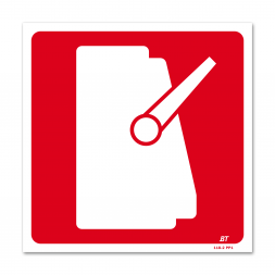 Panneau lutte incendie picto arrêt d'urgence