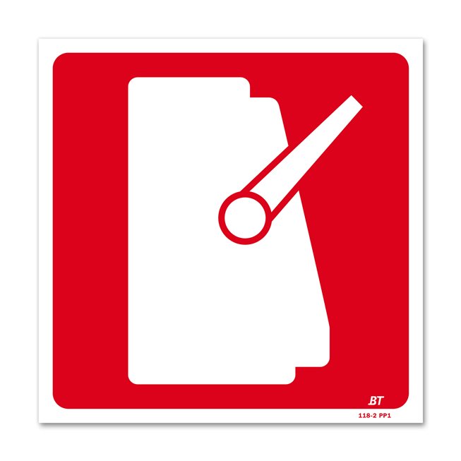 Panneau lutte incendie picto arrêt d'urgence