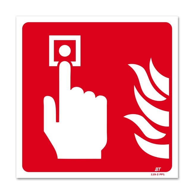 Panneau lutte incendie picto alarme incendie