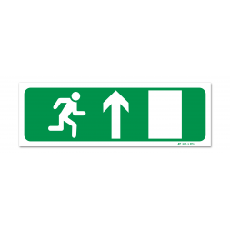 Panneau évacuation picto porte droite montée