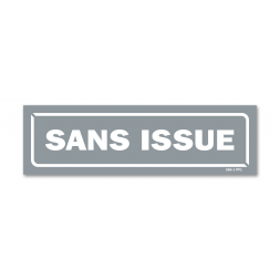 Panneau identification locaux "sans issue"