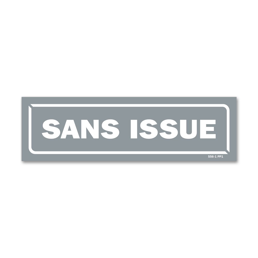 Panneau identification locaux "sans issue"