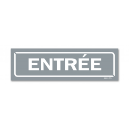 Panneau identification locaux "entrée"