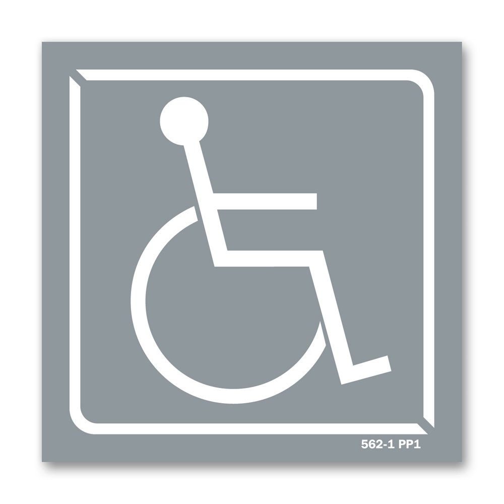 Panneau identification locaux picto handicapé