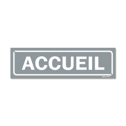 Panneau identification locaux "accueil"