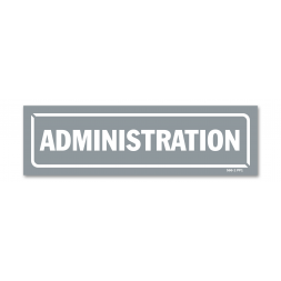 Panneau identification locaux "administration"