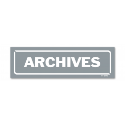 Panneau identification locaux "archives "