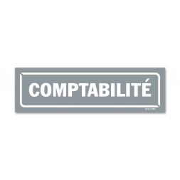 Panneau identification locaux "comptabilite"