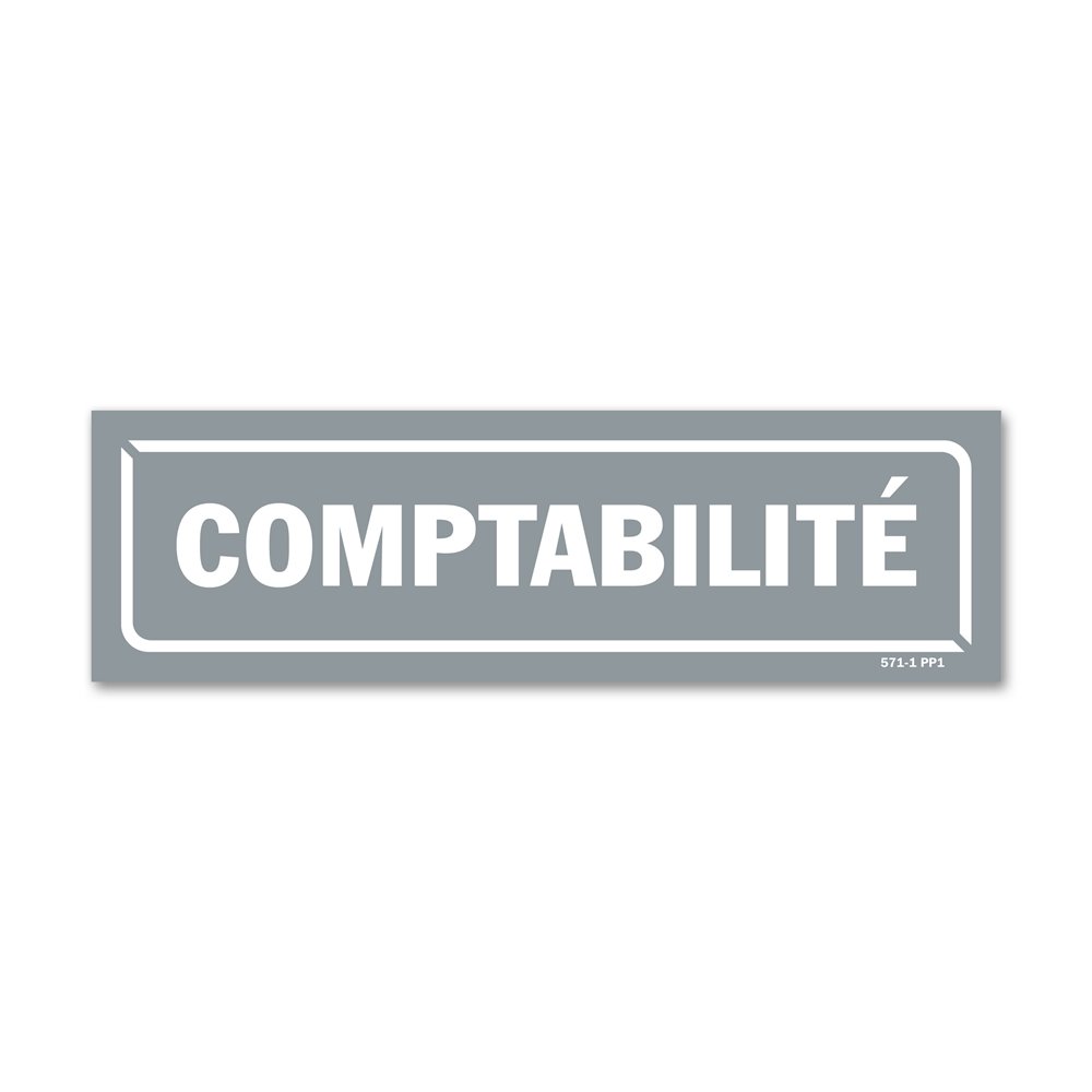 Panneau identification locaux "comptabilite"