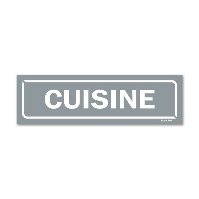Panneau identification locaux "cuisine"
