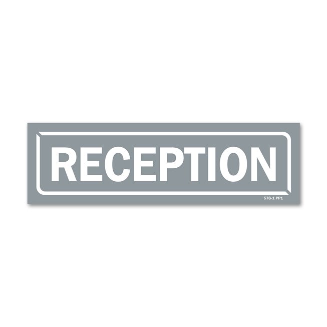 Panneau identification locaux "reception"