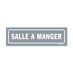 Panneau identification locaux "salle à manger"