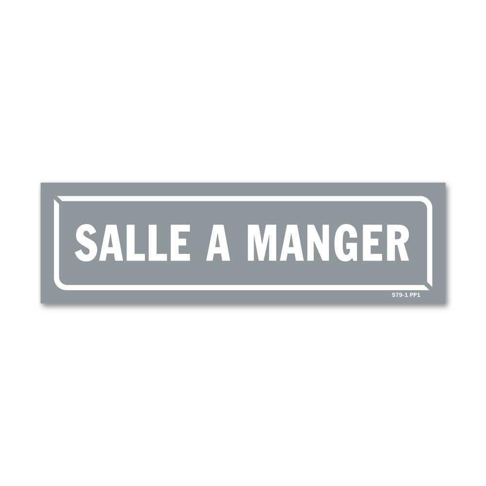 Panneau identification locaux "salle à manger"
