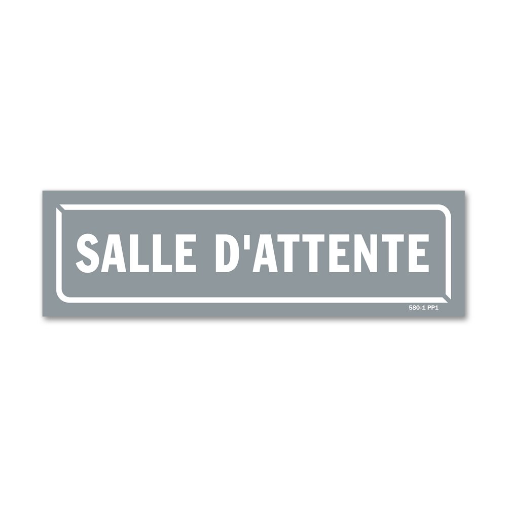 Panneau identification locaux "salle d'attente" Panneau identification locaux "salle d'attente"