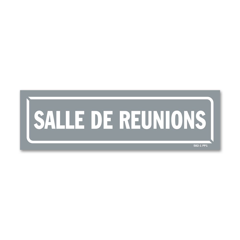 Panneau identification locaux "salle de reunion"