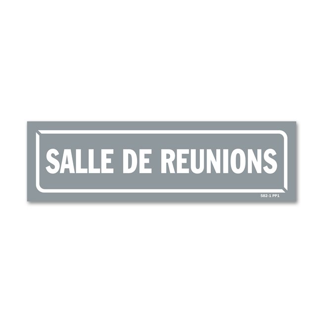 Panneau identification locaux "salle de reunion"