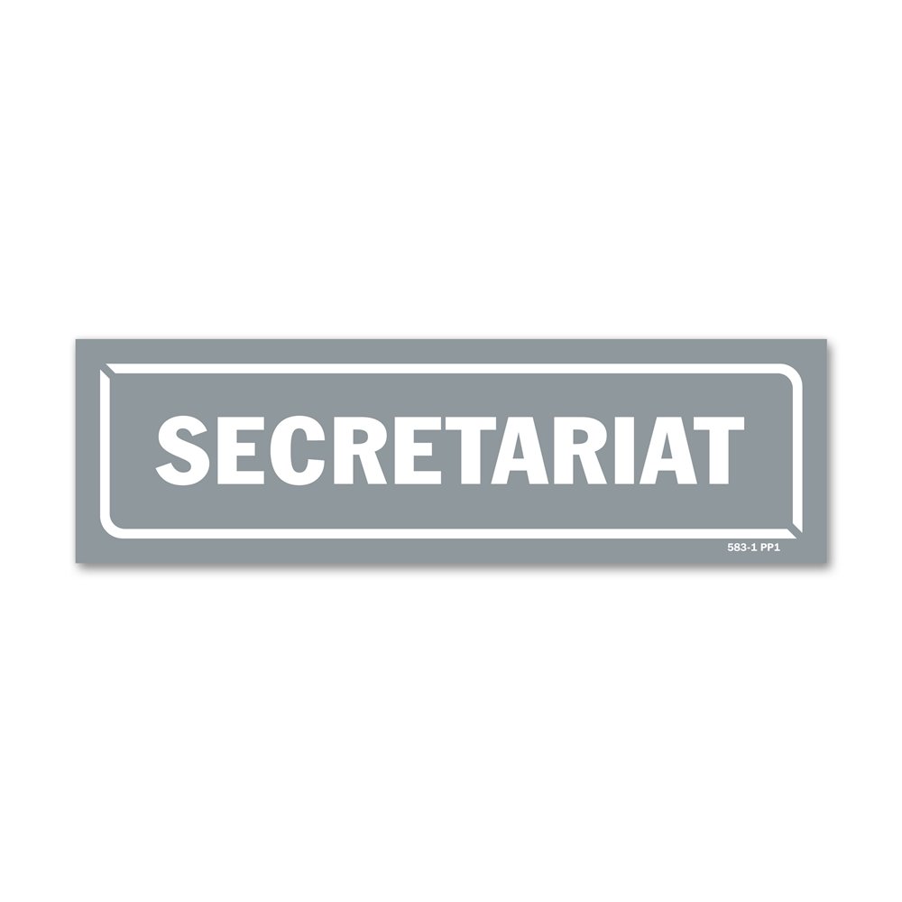 Panneau identification locaux "secretariat" Panneau identification locaux "secretariat"