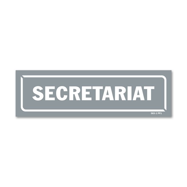 Panneau identification locaux "secretariat"