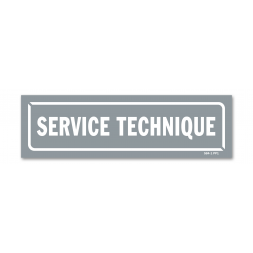 Panneau identification locaux "service technique"