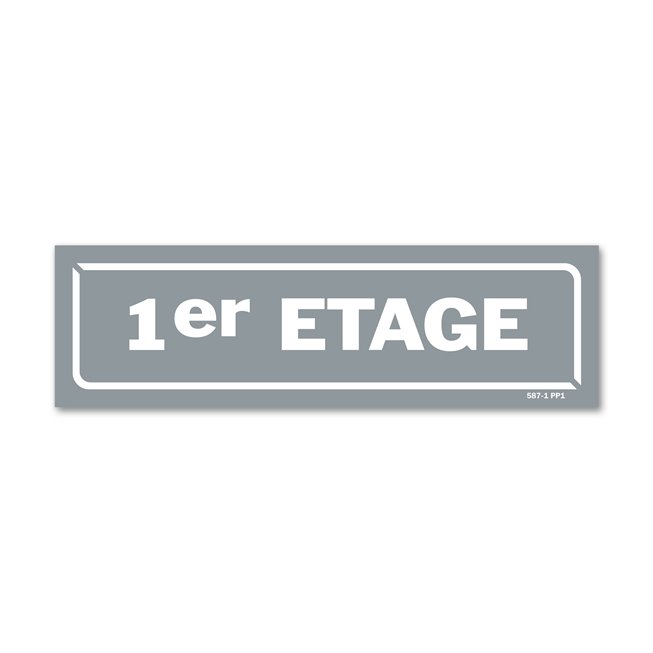 Panneau identification locaux "1er etage"