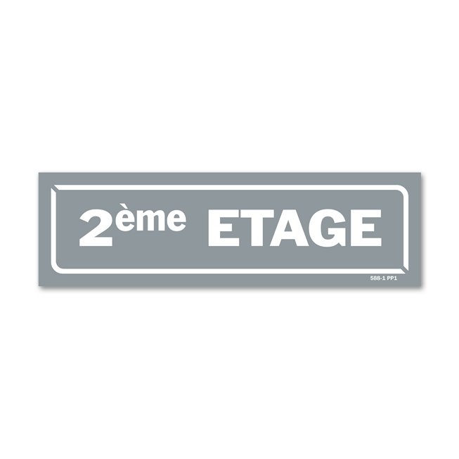 Panneau identification locaux "2ème etage"