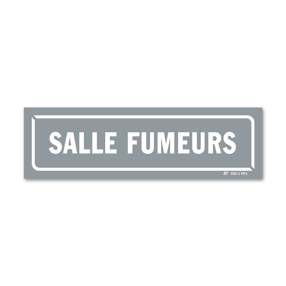 Panneau identification locaux "salle fumeurs" Panneau identification locaux "salle fumeurs"