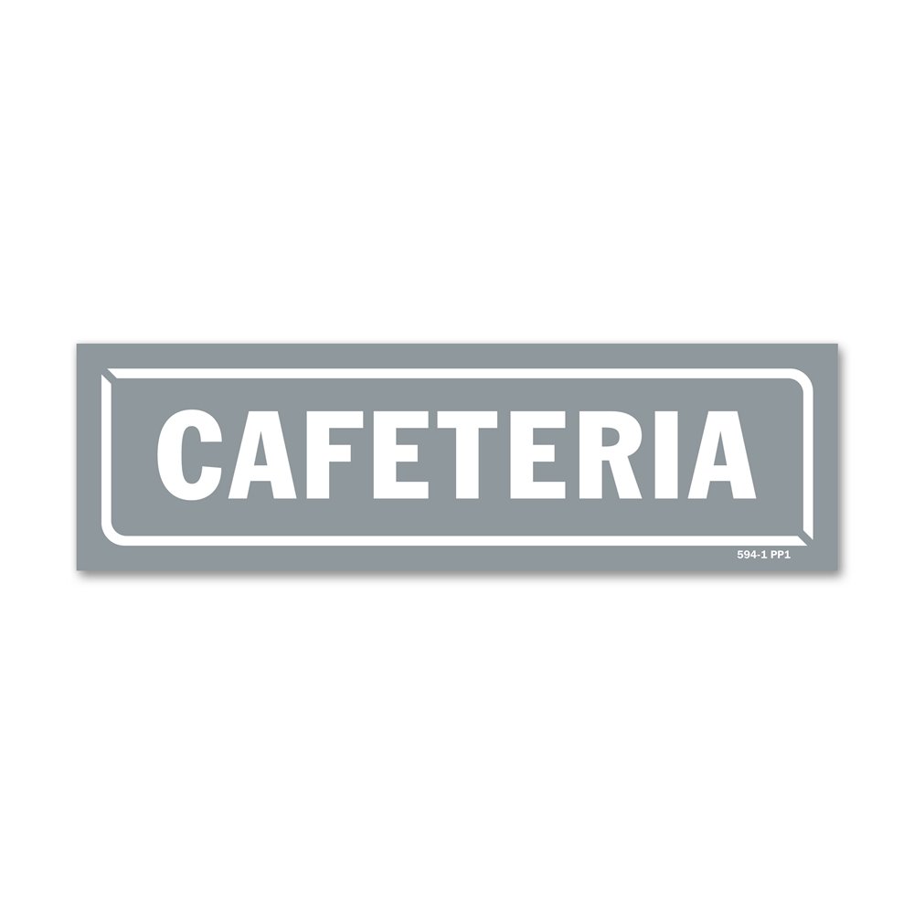 Panneau identification locaux "caféteria"