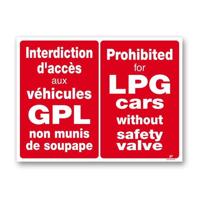 Panneau Signalisation V Hicules Gpl Interdiction Sur Sbe Direct