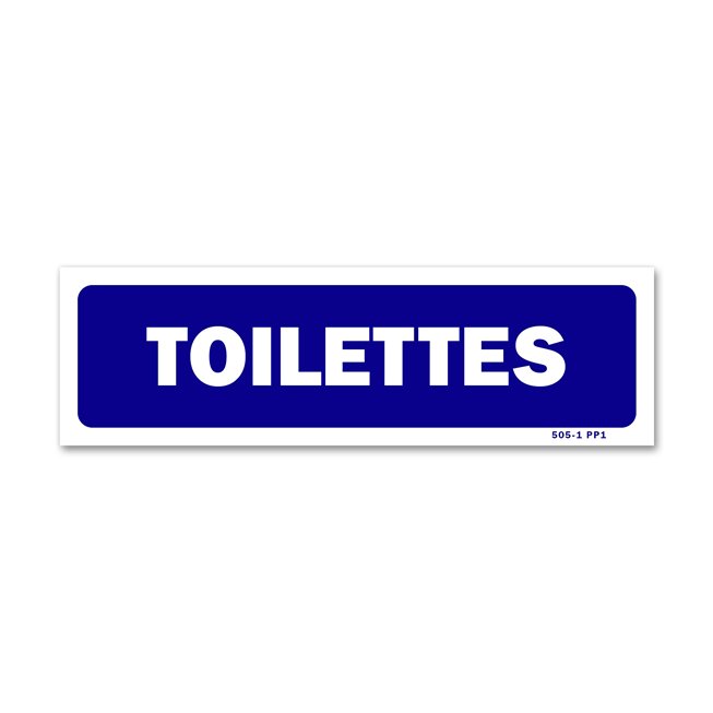Panneau signalisation "toilettes"