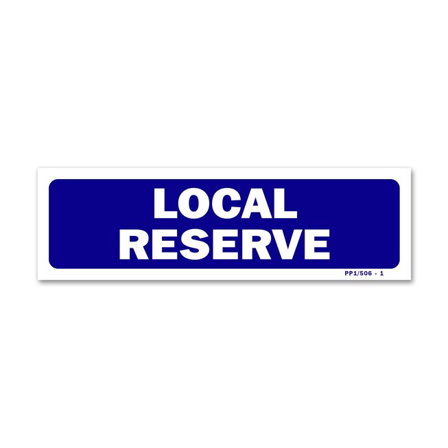 Panneau signalisation "local réservé"