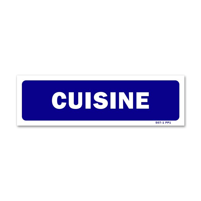 Panneau signalisation "cuisine"