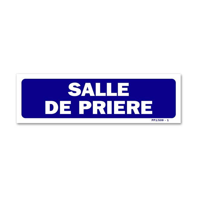 Panneau signalisation "salle de prière"