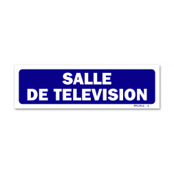 Panneau signalisation "salle de télévision"