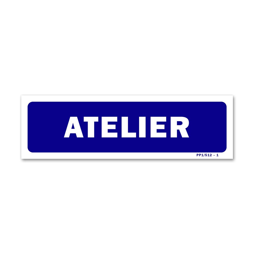 "Workshop" signpost Panneau signalisation "atelier"