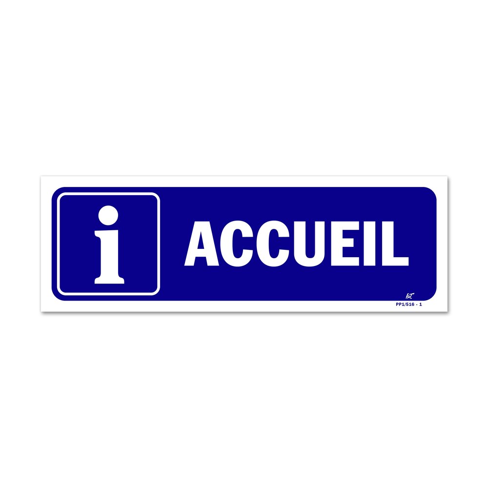 "Information-reception picto" signpost Panneau signalisation picto information "accueil"