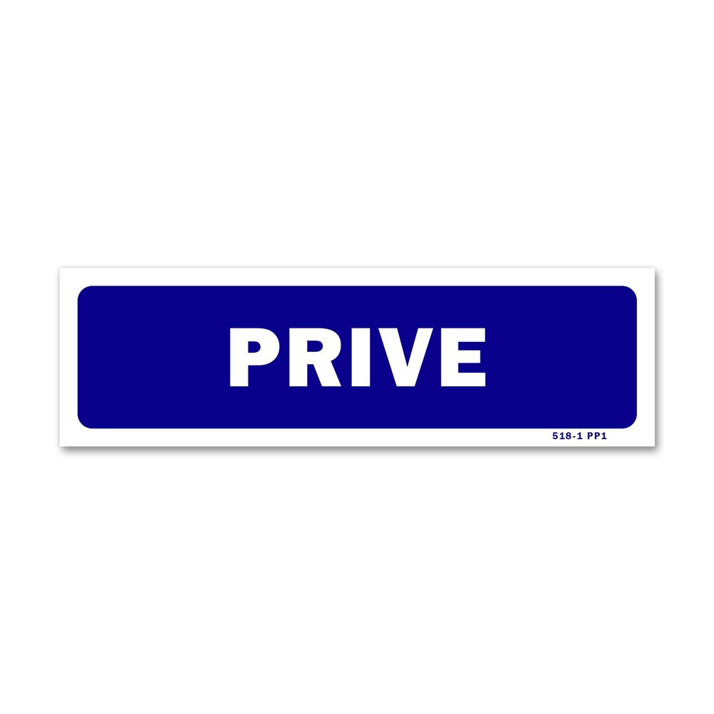 "Private area" signpost Panneau signalisation "privé"