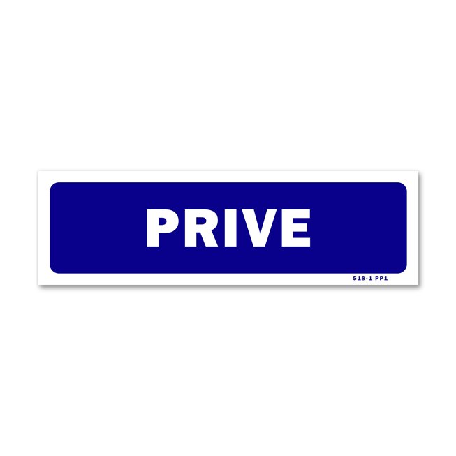 Panneau signalisation "privé"