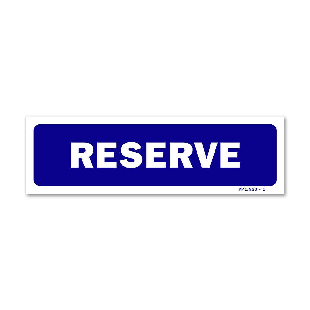 Panneau signalisation "réservé"